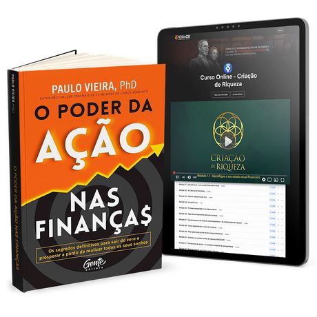 Livro O Poder da Ação nas Finanças e Curso Online Criação de Riqueza de Paulo Vieira